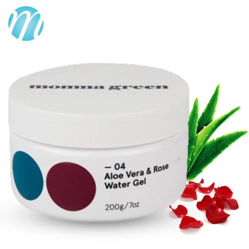 rose water and aloe vera gel
